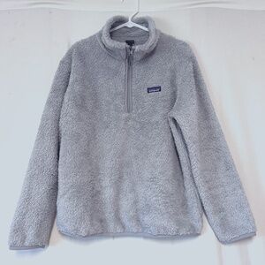 Patagonia Gray Los Gatos 1/4 Zip Fleece Women's Pullover Size Large